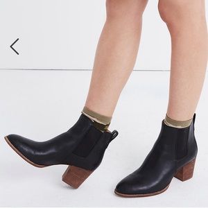 Madewell | The Regan Heeled Black Booties Sz 8.5